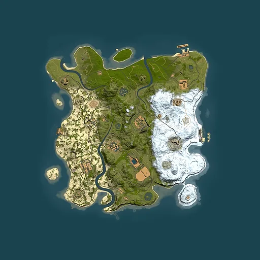 Rust map seed 1995970472, 3500x3500m top-down preview
