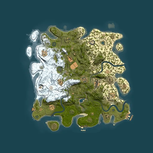Rust map seed 1969721295, 4000x4000m top-down preview