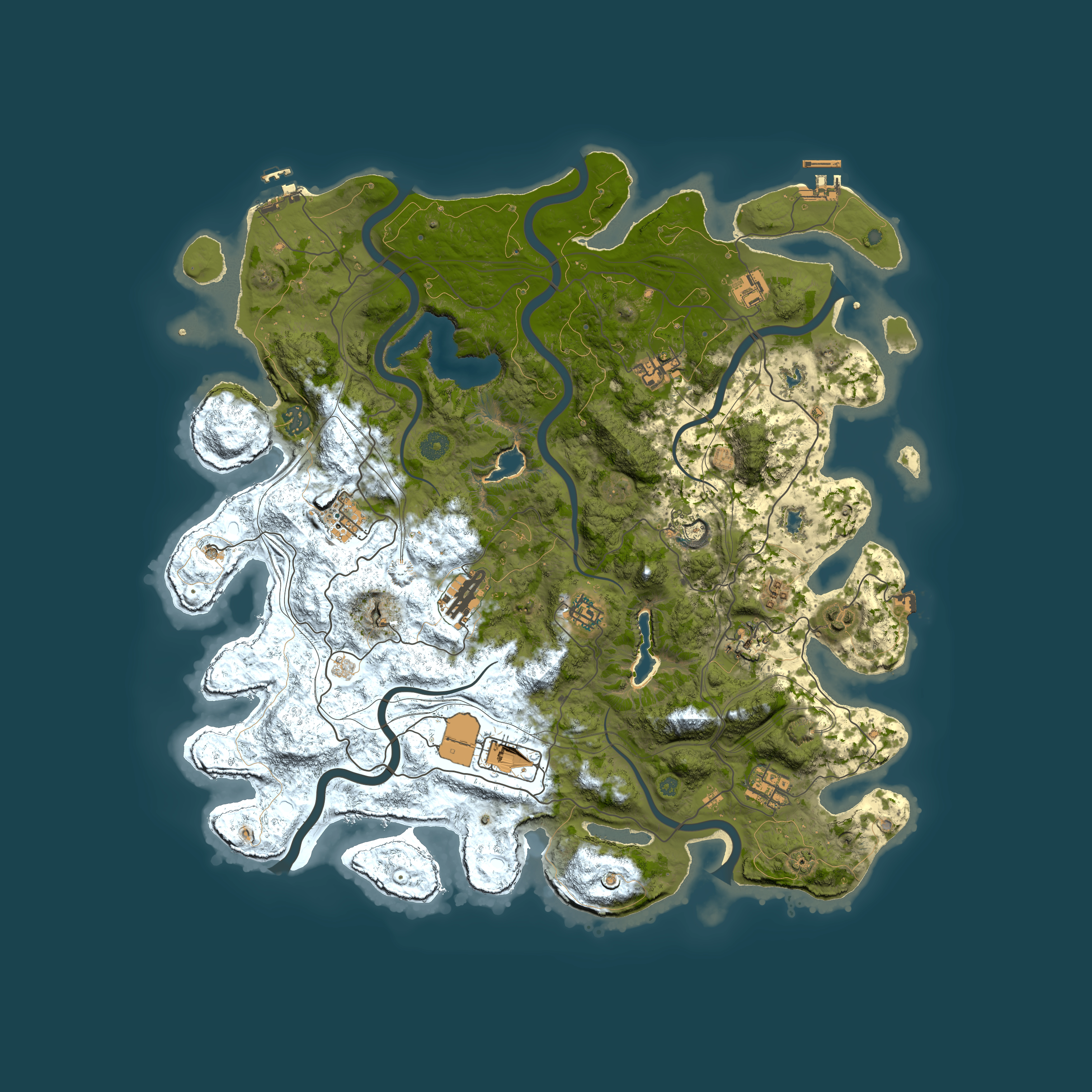 Full top-down render of Rust map seed 1067307925, 4500x4500m