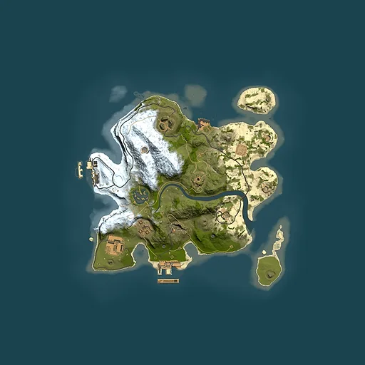 Rust map seed 2003471023, 2500x2500m top-down preview
