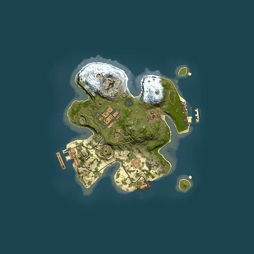 Rust map seed 1991195050, 2000x2000m top-down preview