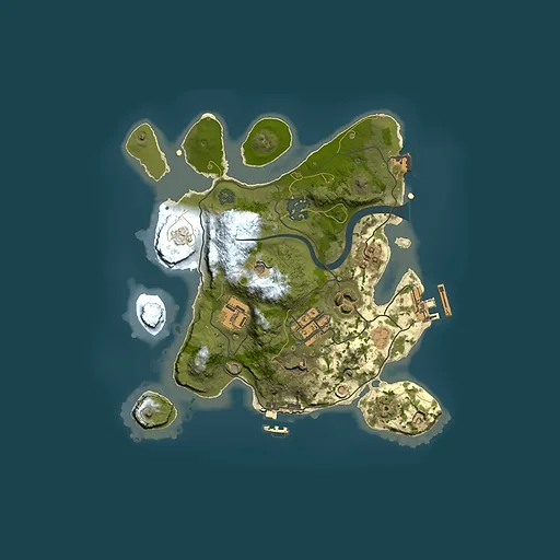 Rust map seed 1393734953, 2500x2500m top-down preview