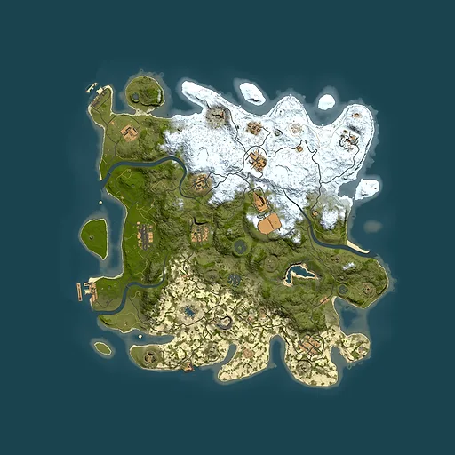Rust map seed 1219982897, 4000x4000m top-down preview