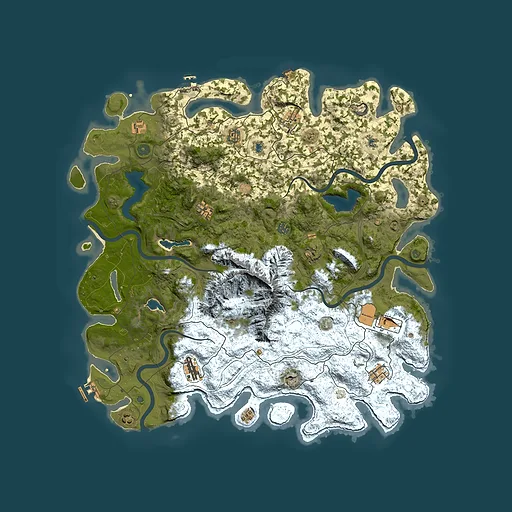 Rust map seed 1618660539, 5000x5000m top-down preview