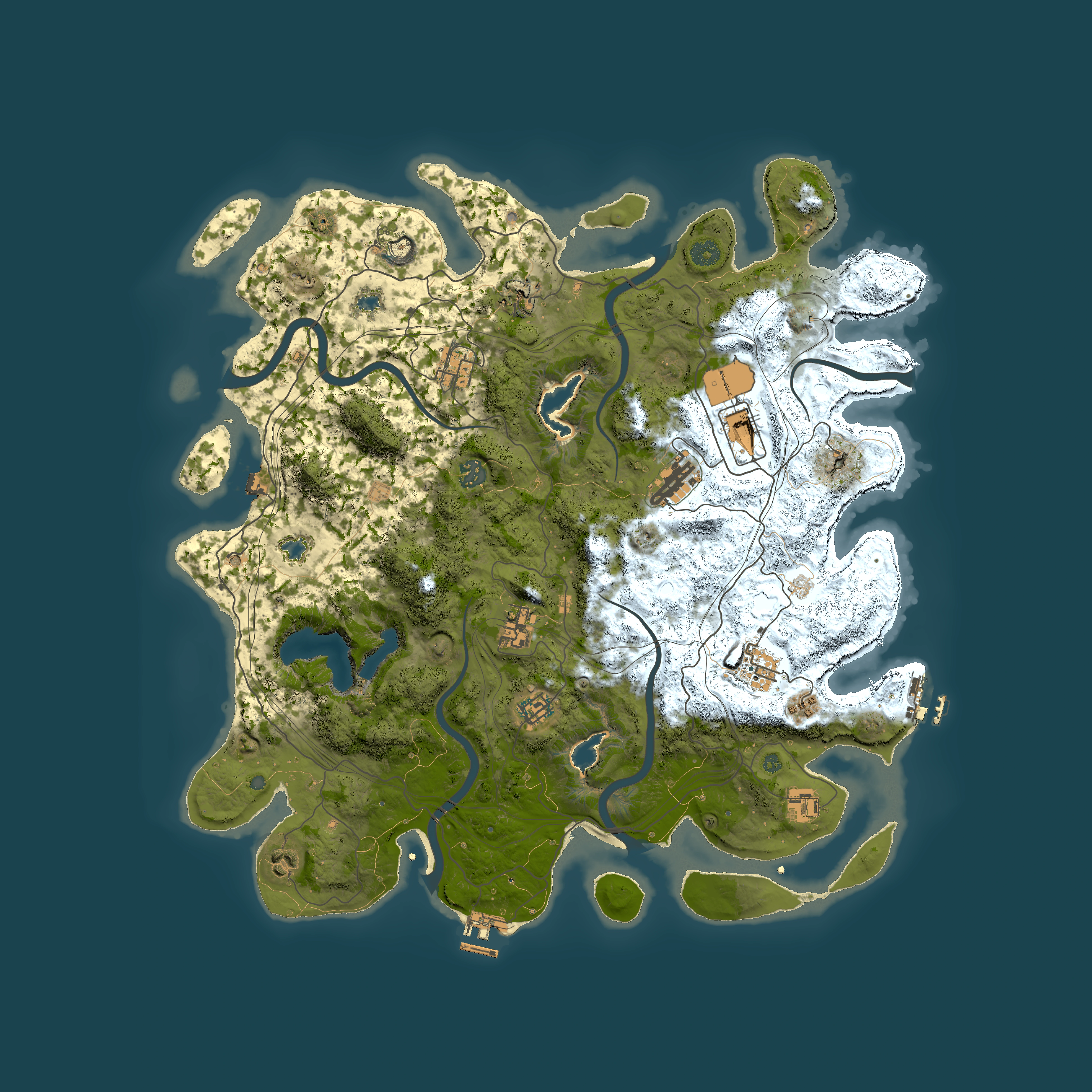 Full top-down render of Rust map seed 1933902103, 4500x4500m