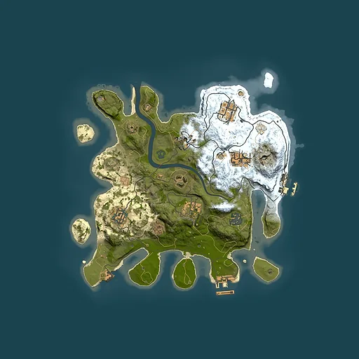 Rust map seed 2056500624, 3000x3000m top-down preview