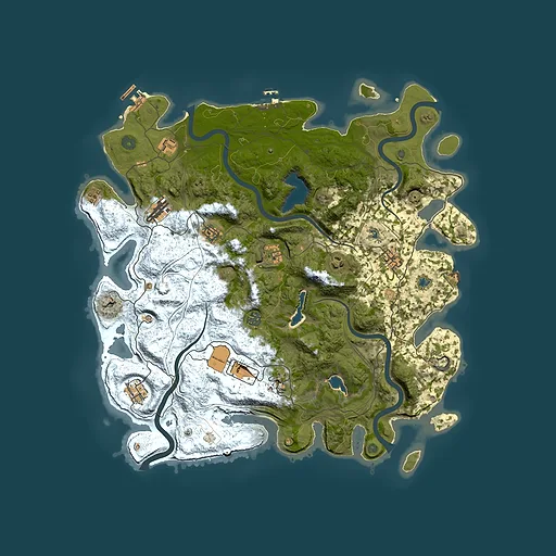 Rust map seed 1897700693, 4500x4500m top-down preview