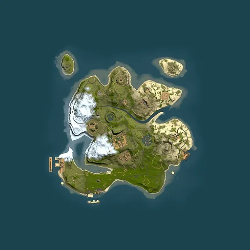 Rust map seed 1275454414, 2500x2500m top-down preview