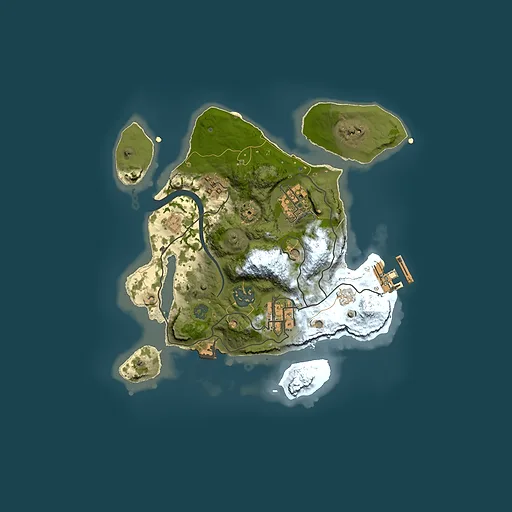 Rust map seed 542595845, 2500x2500m top-down preview