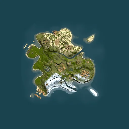 Rust map seed 376471358, 2500x2500m top-down preview