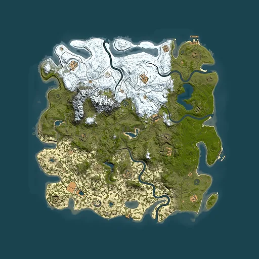 Rust map seed 1512599435, 5000x5000m top-down preview