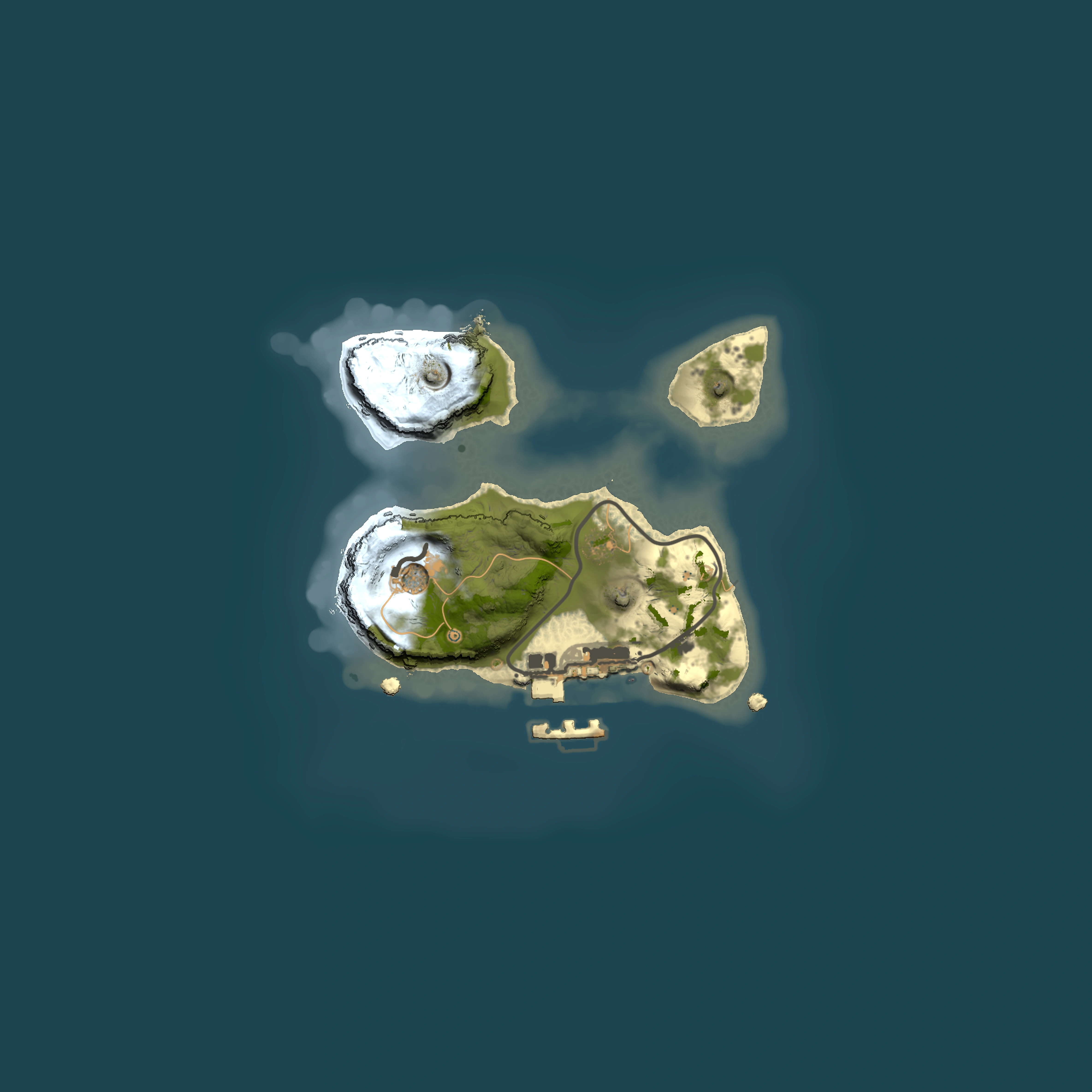 Full top-down render of Rust map seed 1113399686, 1500x1500m