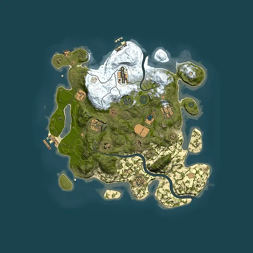 Rust map seed 1943971667, 3500x3500m top-down preview
