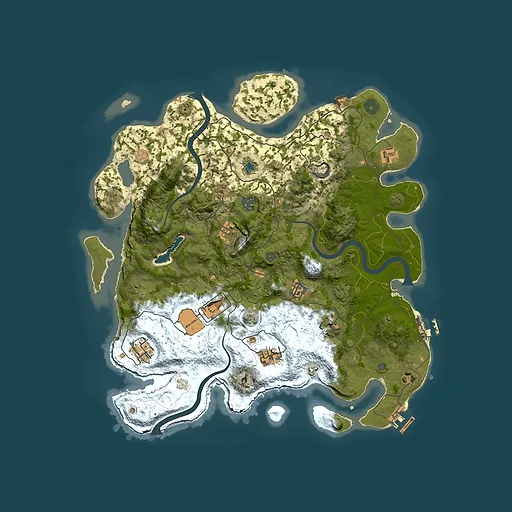 Rust map seed 1709987043, 4000x4000m top-down preview