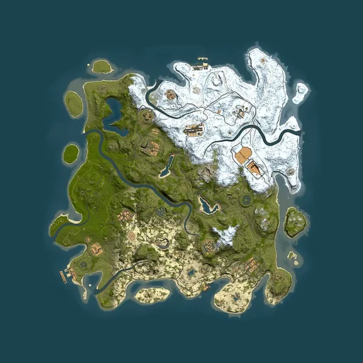 Rust map seed 1721068784, 4500x4500m top-down preview