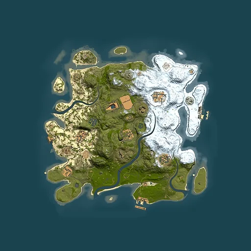 Rust map seed 1770649574, 3500x3500m top-down preview