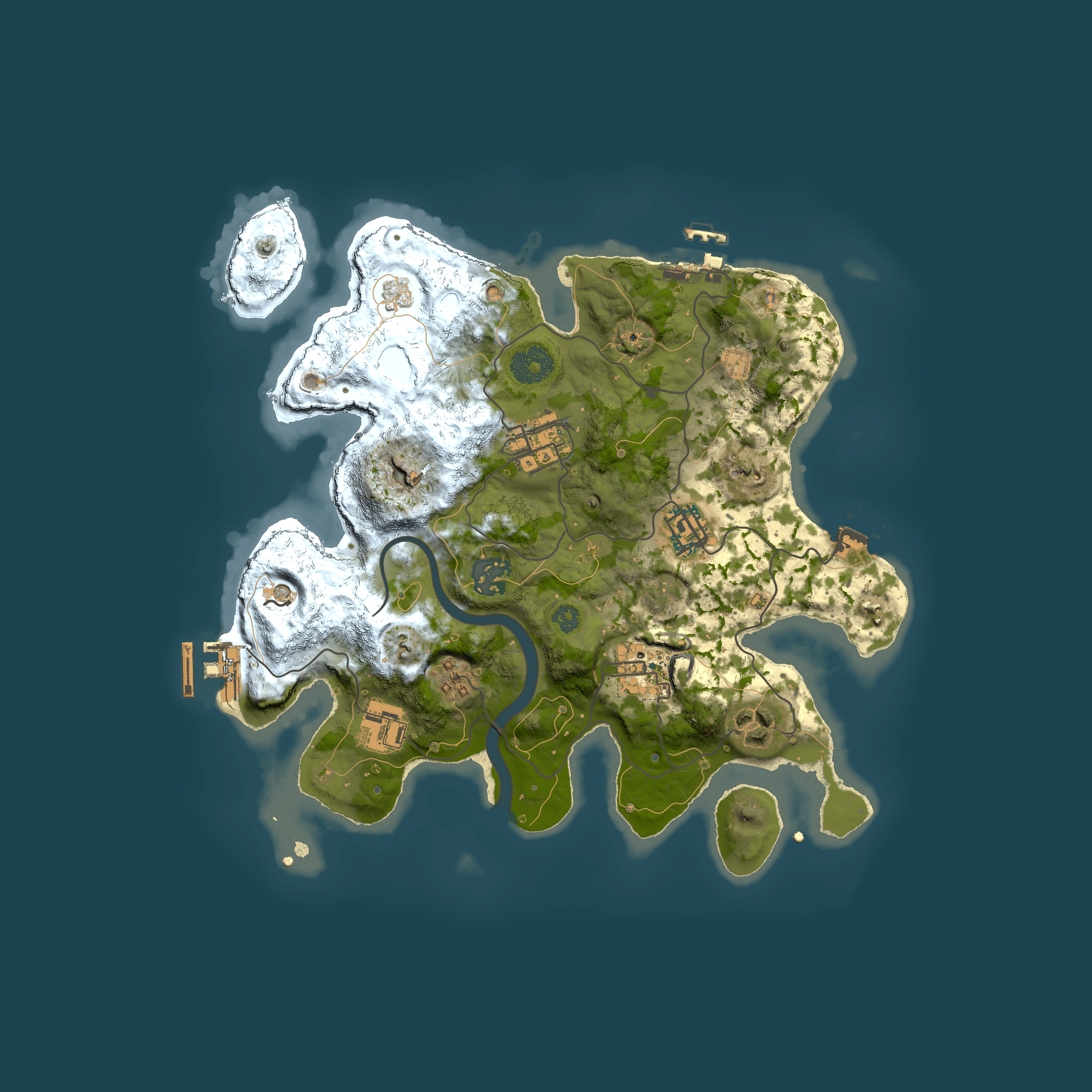 Full top-down render of Rust map seed 479912156, 3000x3000m