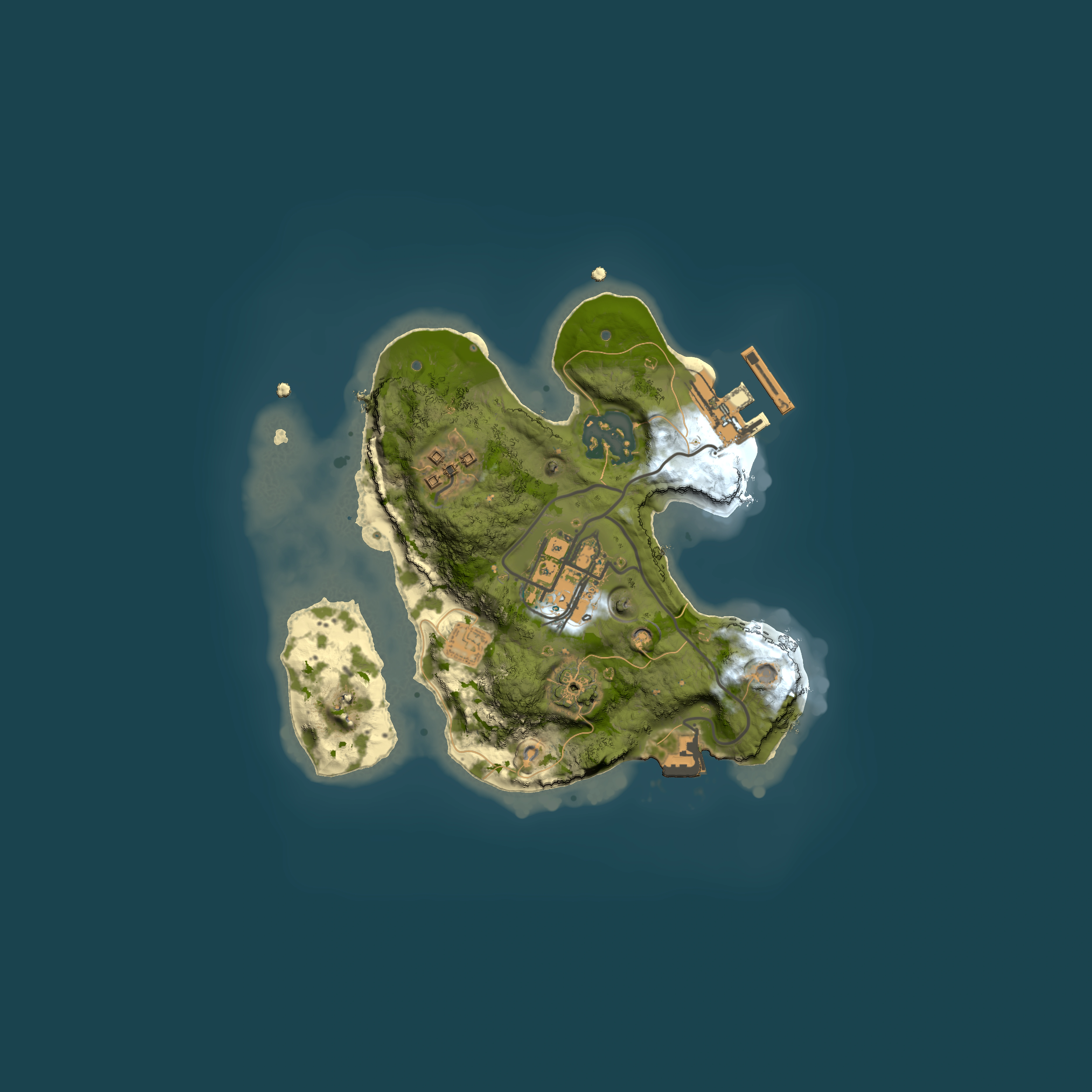 Full top-down render of Rust map seed 272315403, 2000x2000m