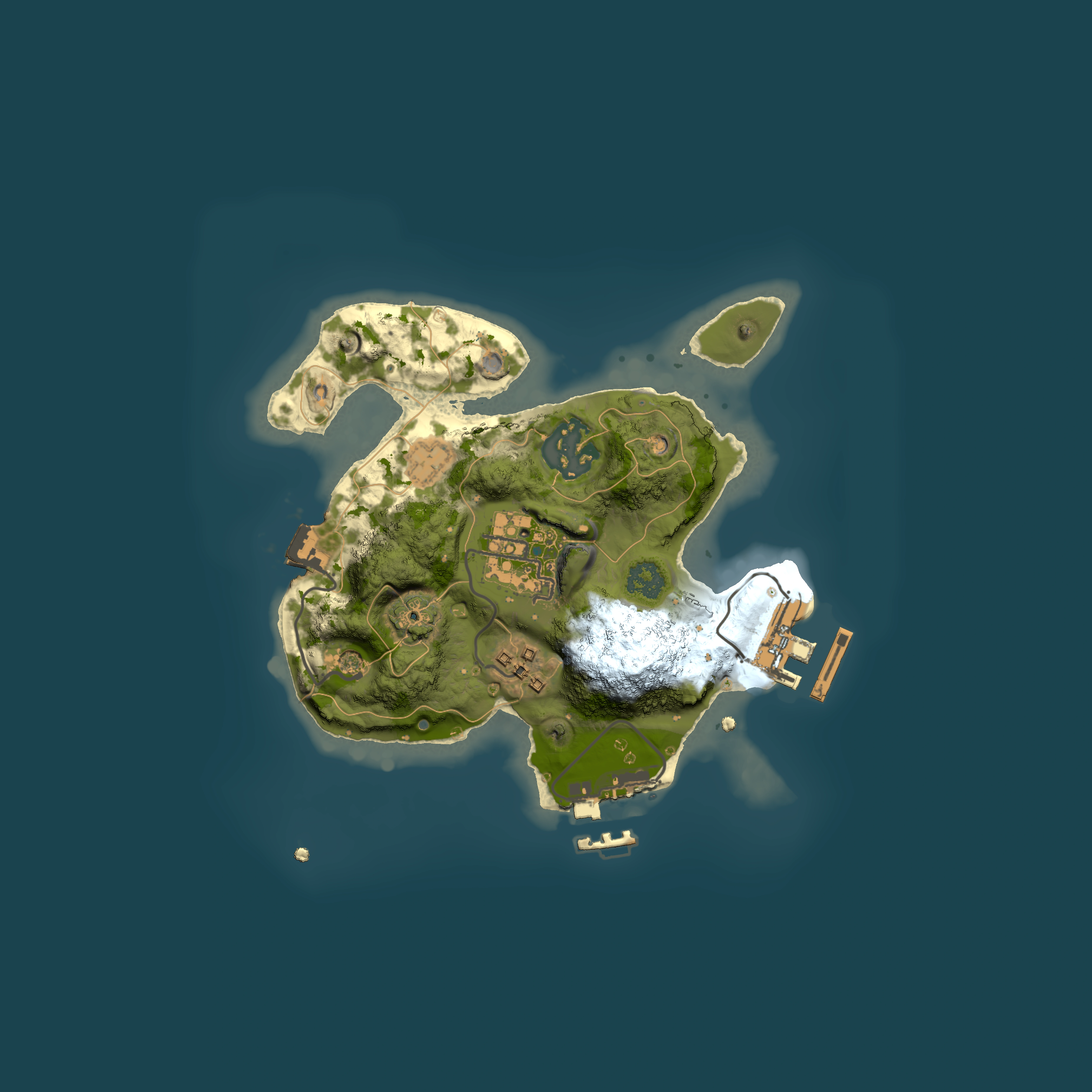 Full top-down render of Rust map seed 732718397, 2000x2000m
