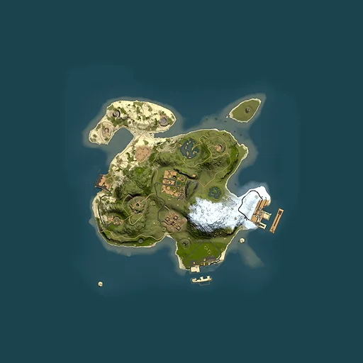 Rust map seed 732718397, 2000x2000m top-down preview