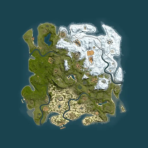Rust map seed 1513871014, 4500x4500m top-down preview