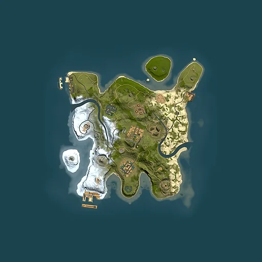 Rust map seed 988588795, 2500x2500m top-down preview