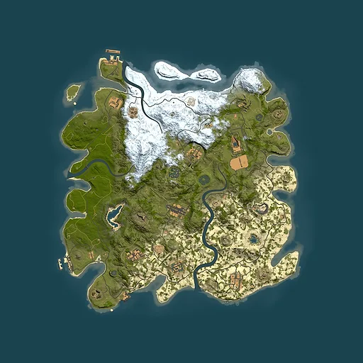 Rust map seed 832041589, 4000x4000m top-down preview