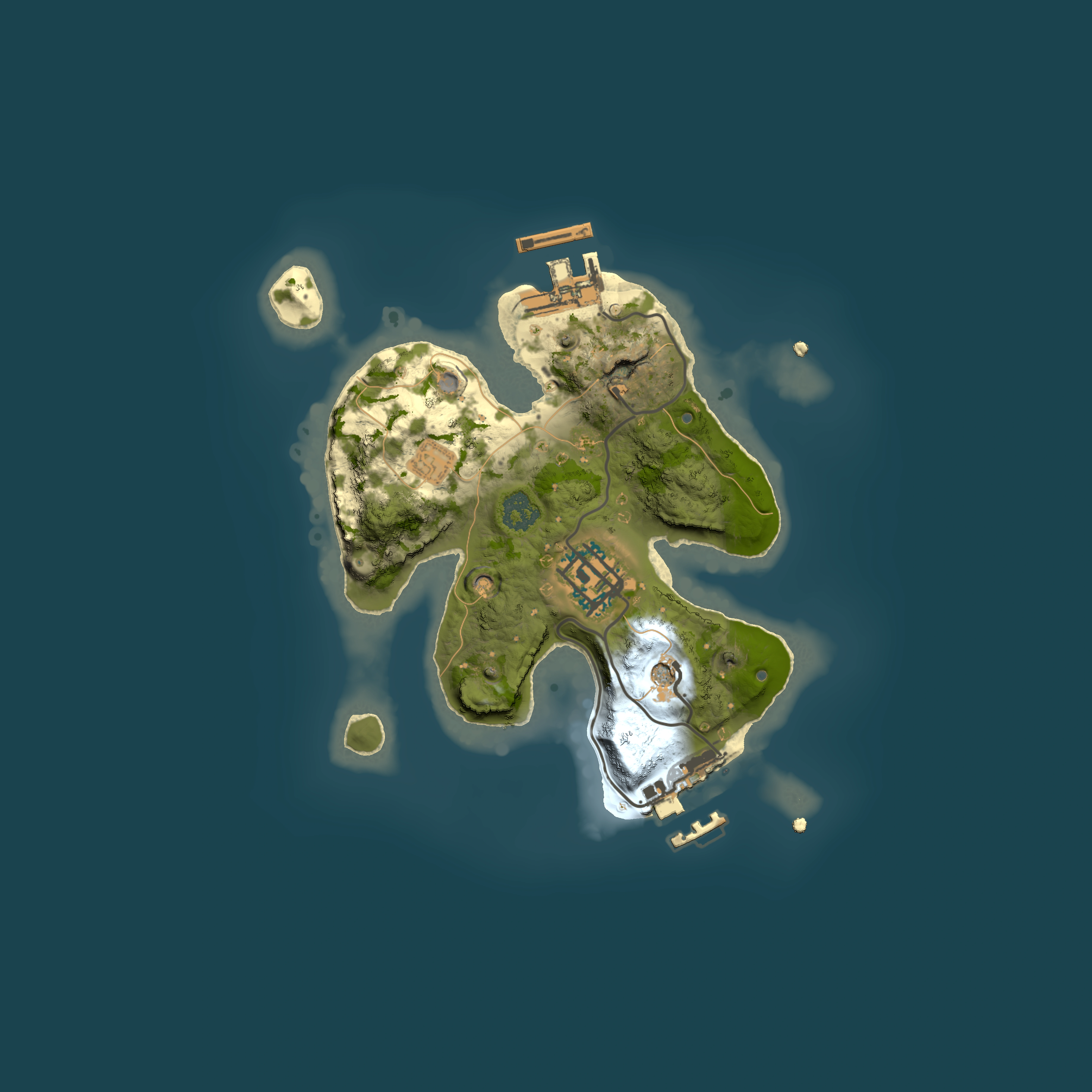 Full top-down render of Rust map seed 529688608, 2000x2000m