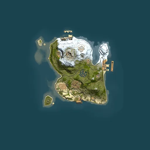 Rust map seed 431836615, 2000x2000m top-down preview