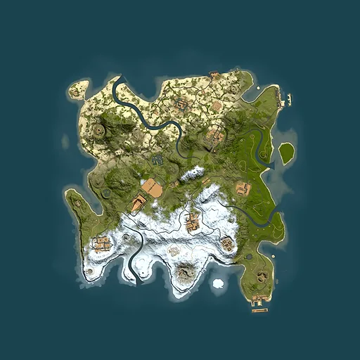 Rust map seed 959718458, 3500x3500m top-down preview