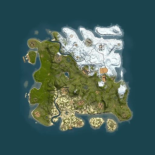 Rust map seed 1271837096, 4000x4000m top-down preview