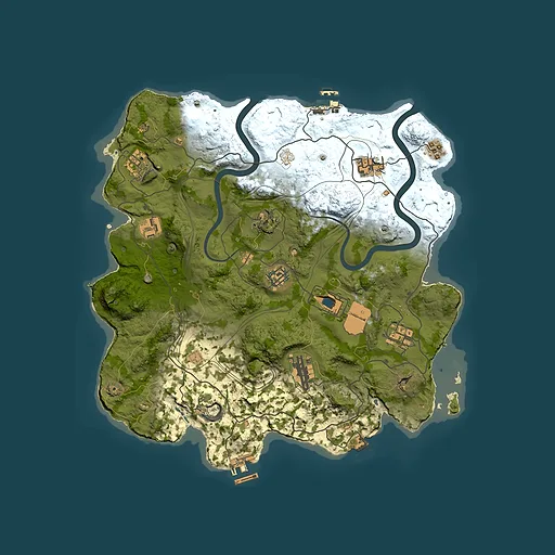 Rust map seed 1337, 3499x3499m top-down preview