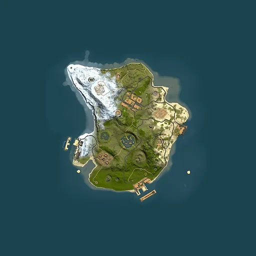 Rust map seed 232710667, 2000x2000m top-down preview