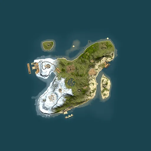 Rust map seed 1497158156, 2000x2000m top-down preview