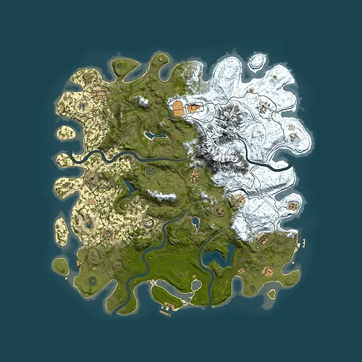 Rust map seed 1522095185, 5000x5000m top-down preview