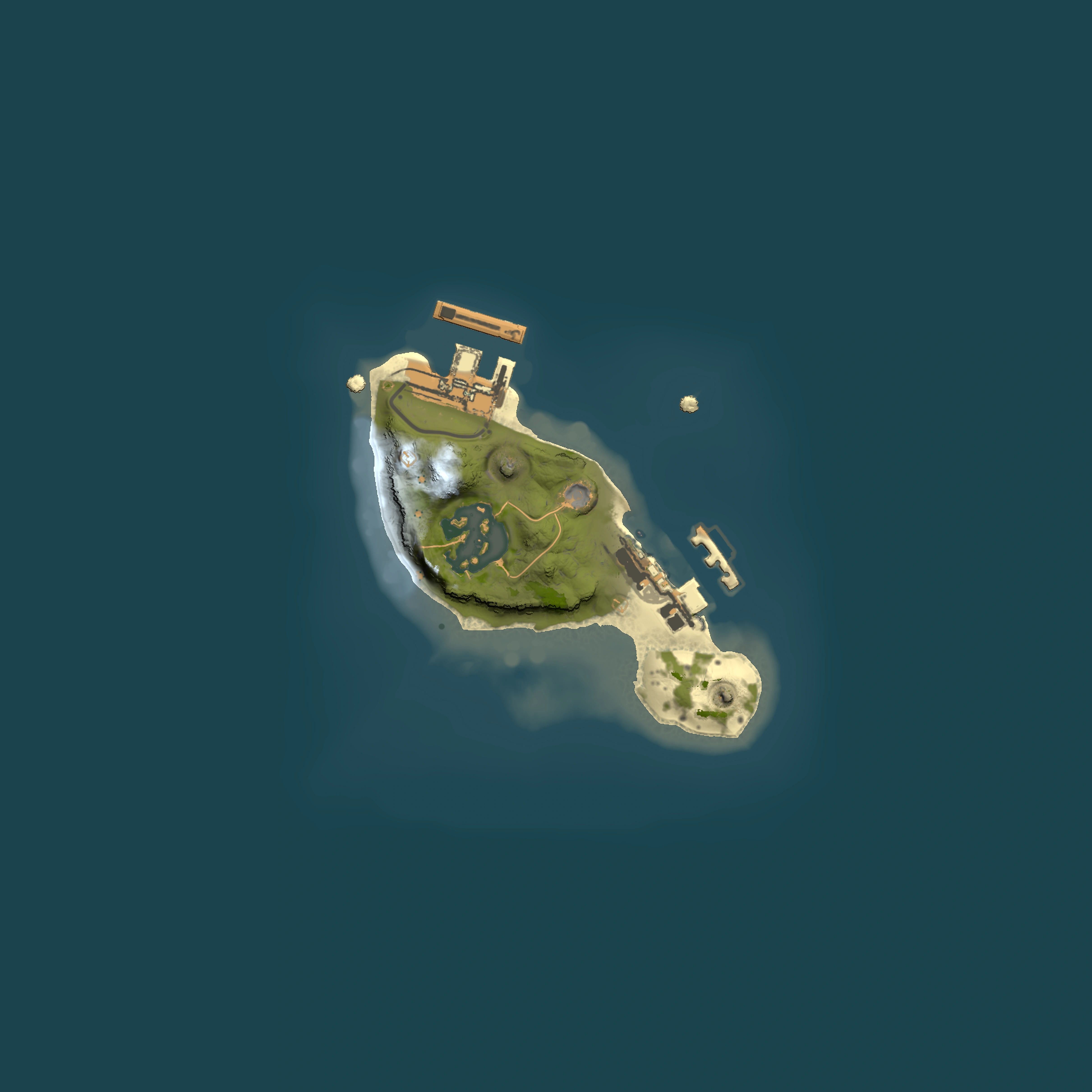 Full top-down render of Rust map seed 100868013, 1500x1500m