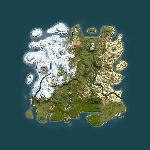 Rust map seed 328808465, 4000x4000m top-down preview