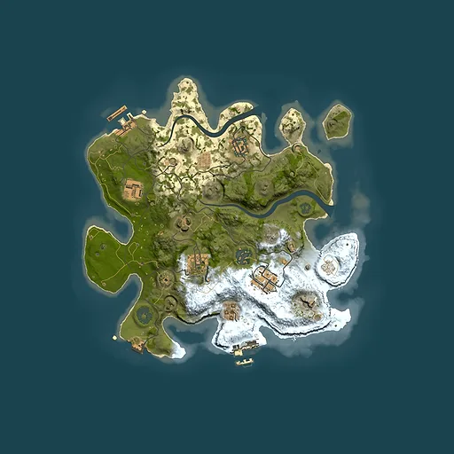 Rust map seed 1804195401, 3000x3000m top-down preview