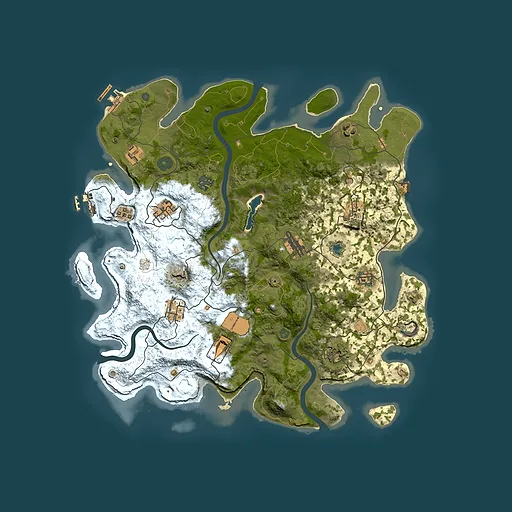 Rust map seed 691900671, 4000x4000m top-down preview