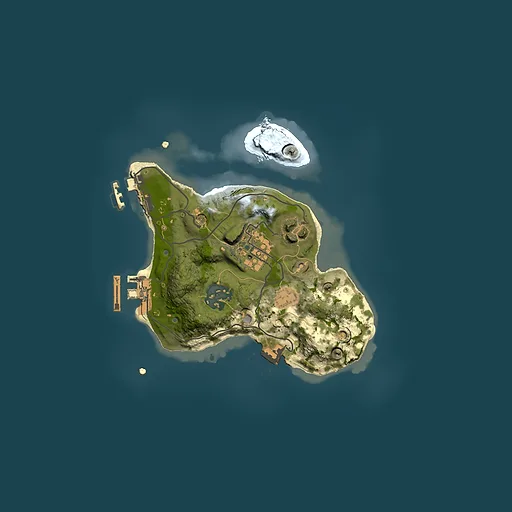 Rust map seed 1095106681, 2000x2000m top-down preview