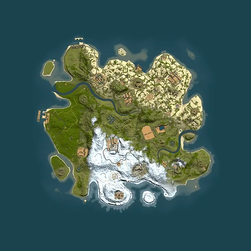 Rust map seed 294544787, 3500x3500m top-down preview