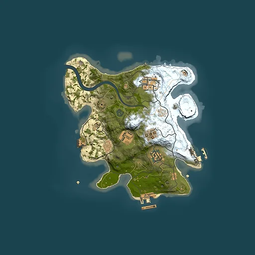 Rust map seed 841198066, 2500x2500m top-down preview