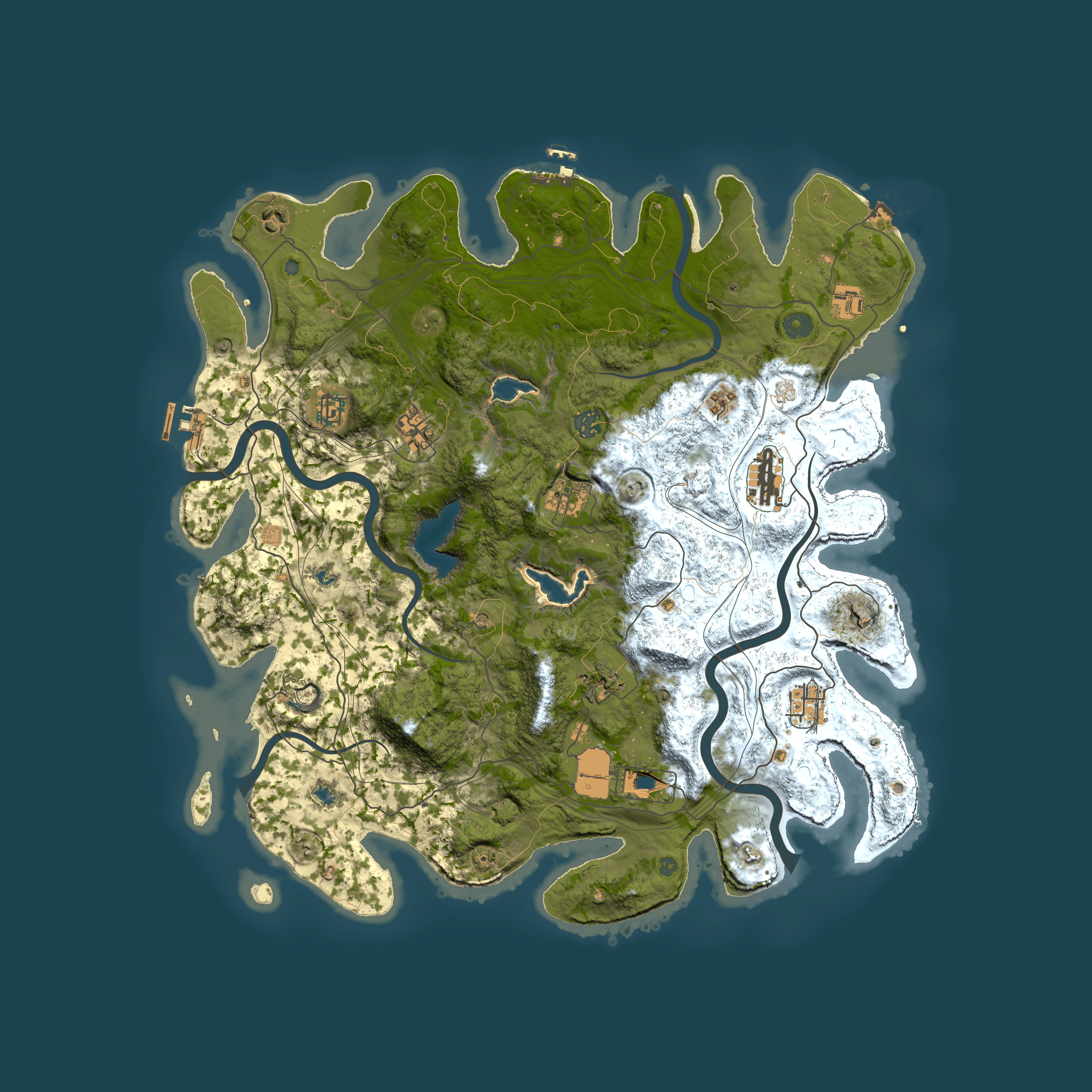 Full top-down render of Rust map seed 1166919795, 4500x4500m