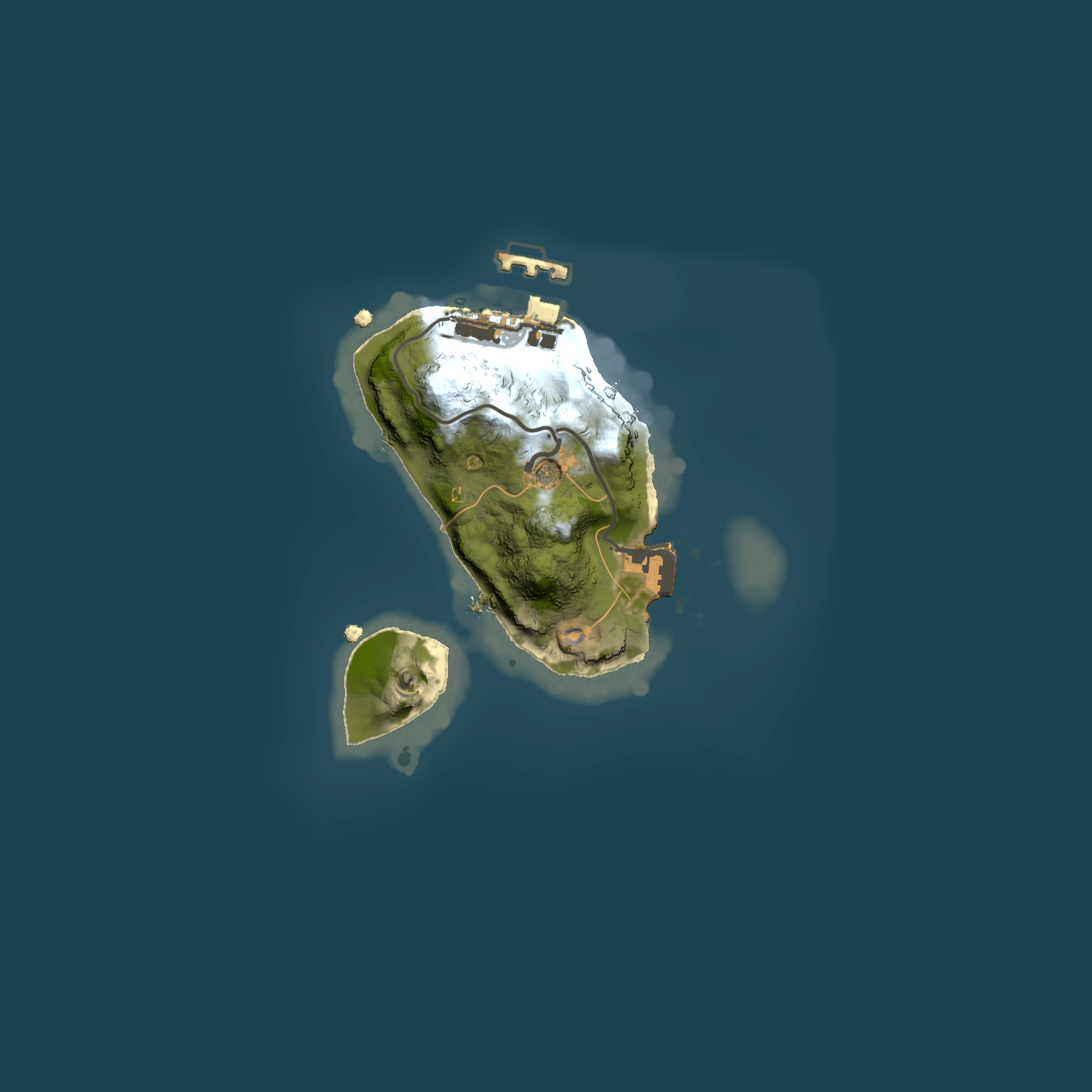 Full top-down render of Rust map seed 2050412977, 1500x1500m