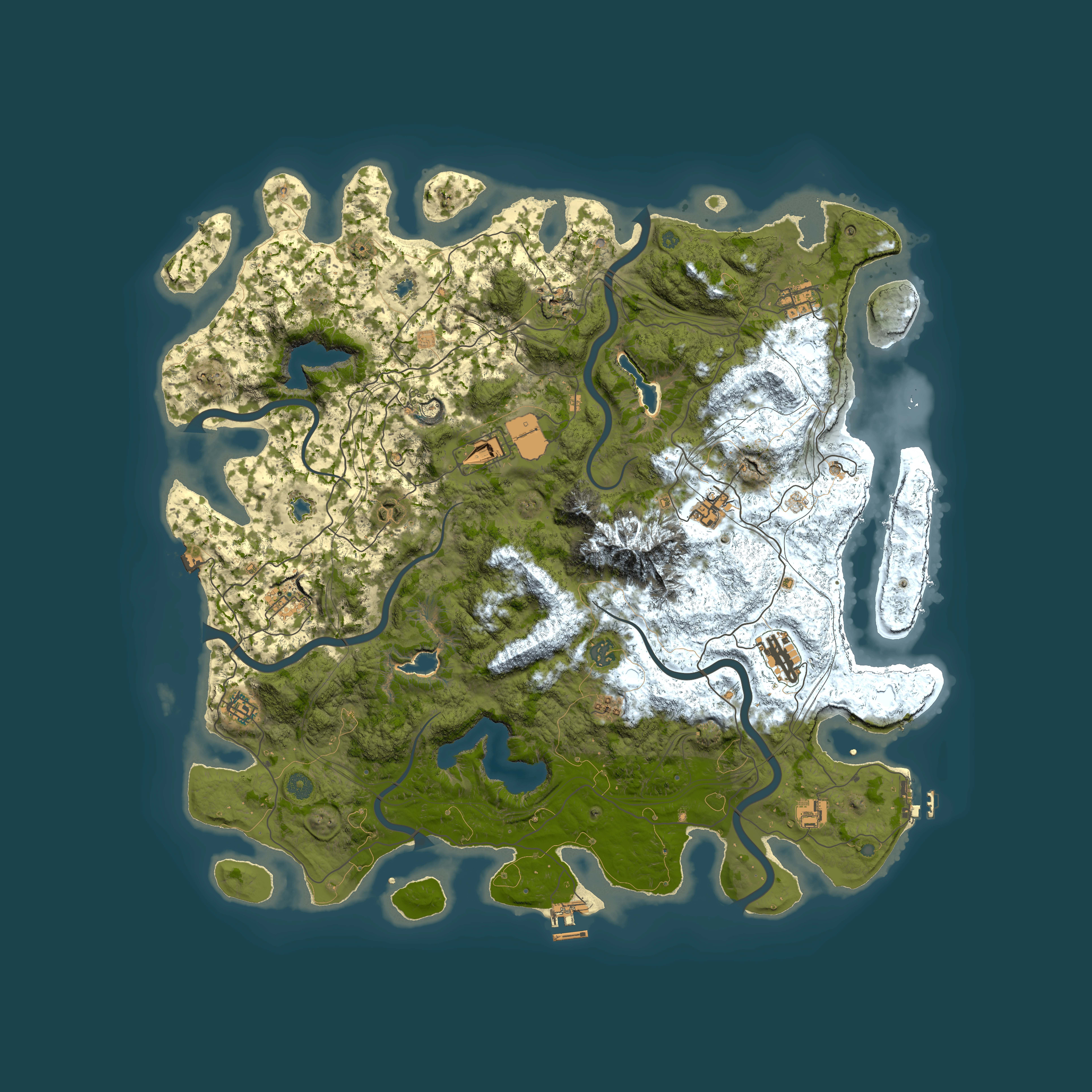 Full top-down render of Rust map seed 1154944188, 5000x5000m