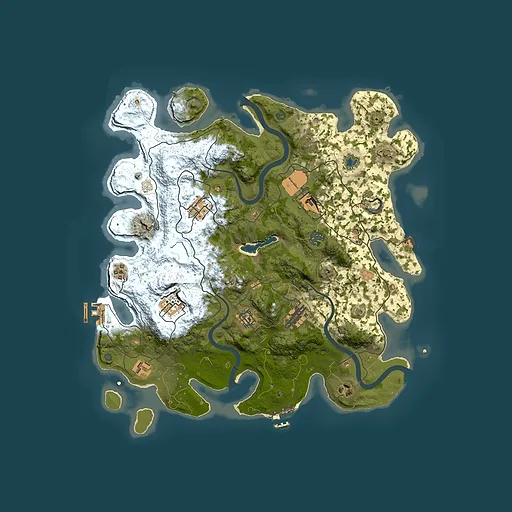 Rust map seed 2040882720, 4000x4000m top-down preview
