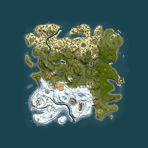 Rust map seed 925996152, 4000x4000m top-down preview