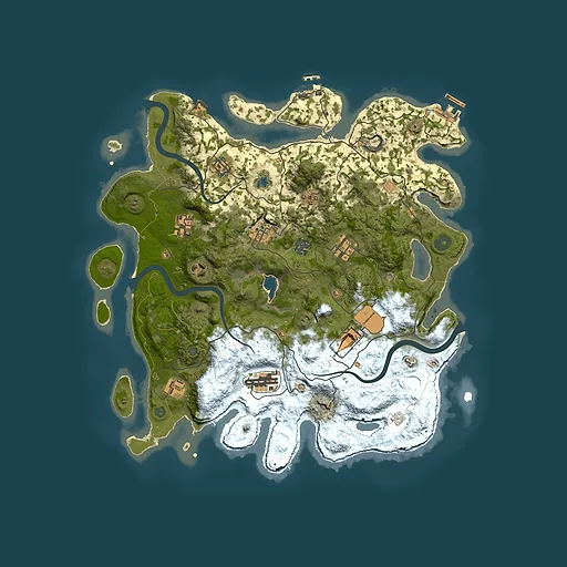 Rust map seed 1560196192, 4000x4000m top-down preview