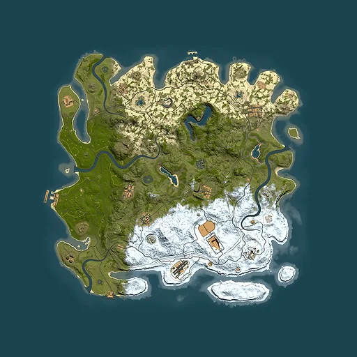 Rust map seed 1356593838, 4500x4500m top-down preview