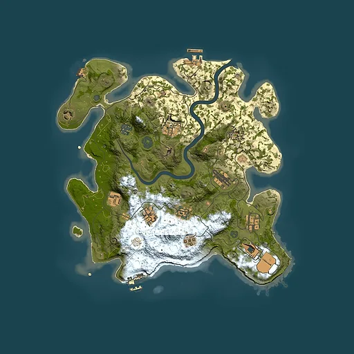 Rust map seed 1514108332, 3500x3500m top-down preview